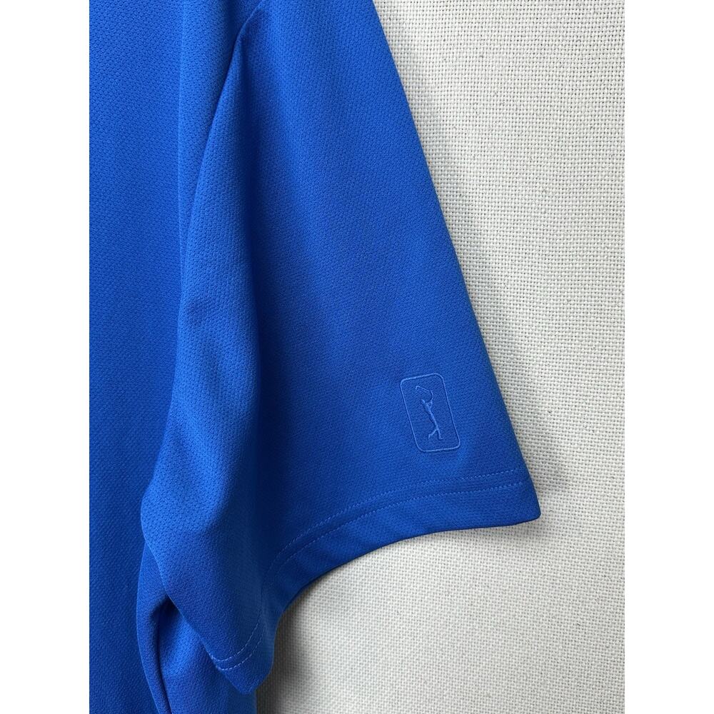 PGA Tour Golf Polo Golf Royal Blue Airflux Short Sleeve Adult Men's Size XL - Picture 3 of 12